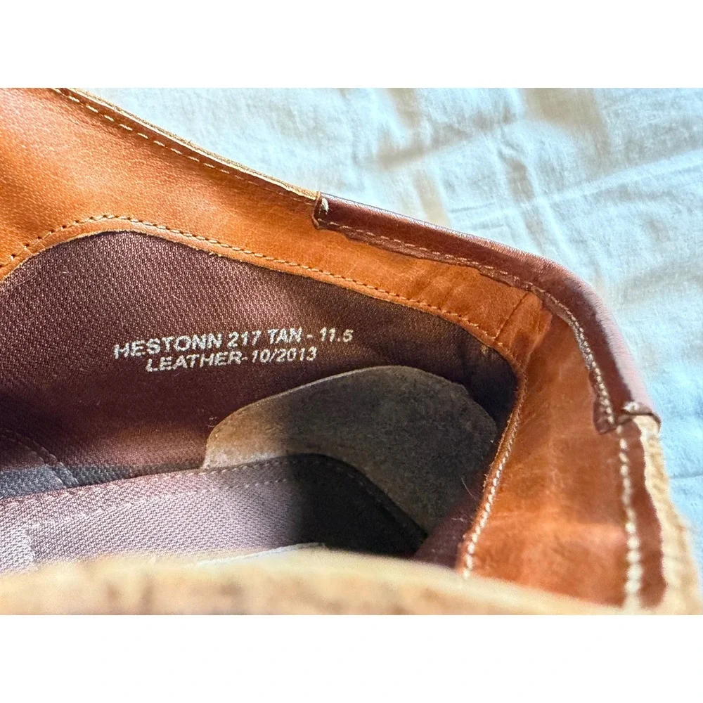 Steve Madden Hestonn 217 Tan Leather Chukka Boots Mens 11.5 Ankle Desert Boots